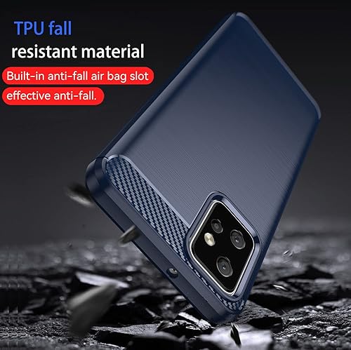 Miniatura 3 de Funda para Motorola Moto G-Power-5G 2023 Funda para Moto G 5G 2023 con protector de pantalla HD, funda protectora de fibra de carbono TPU flexible