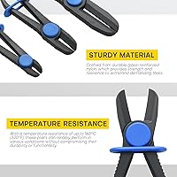 Vista 3 de Juego de 3 alicates de abrazadera, versátil juego de alicates para mangueras flexibles, mangueras de freno, líneas de combustible (3 piezas)