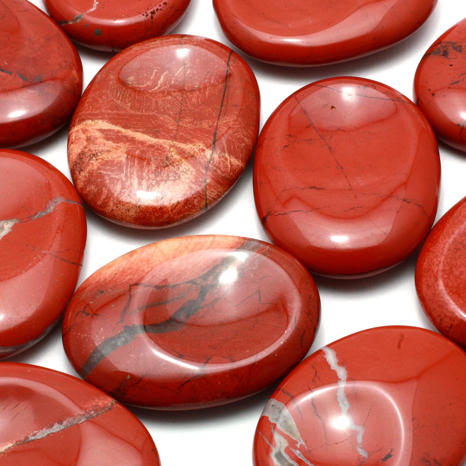 CrystalAge Red Jasper Thumb Stone