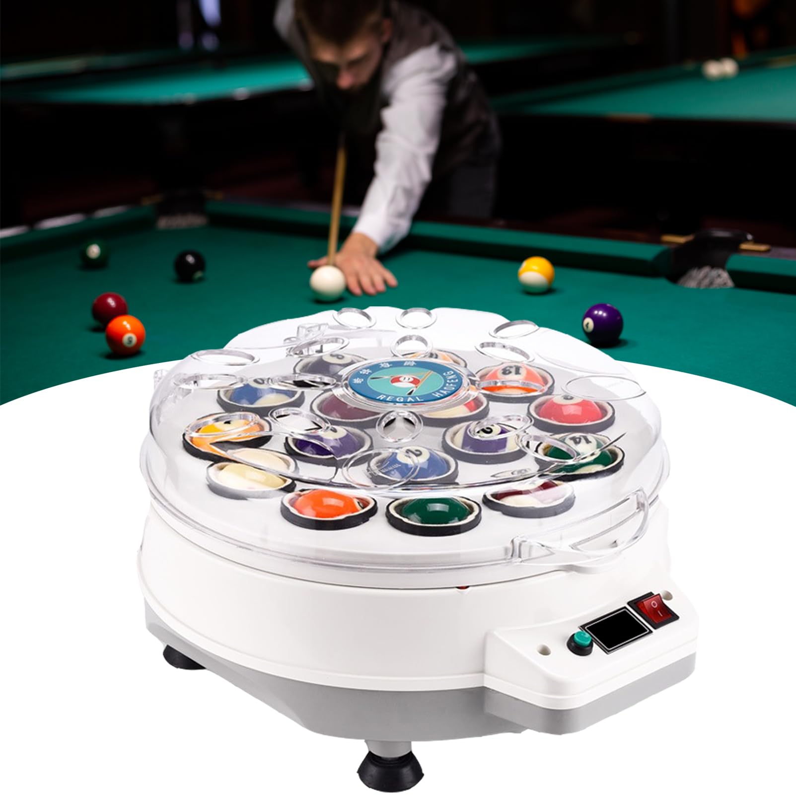 Máquina de limpieza de billar ideal para clubes y salas de juego de 22 bolas