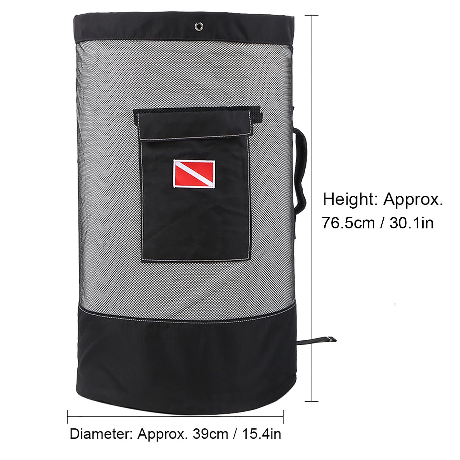 Sac de plongée de Grande capacité, pour la plongée en Plein air, Sac à Dos de Natation 80 L, Conception étanche, matériau Robuste, Plusieurs Compartiments, Bretelles