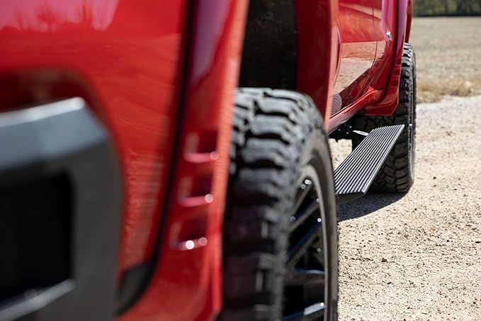 Estribos Eléctricos Retráctiles Rough Country Chevy Silverado GMC Sierra Crew Cab 2019-2026 miniatura 5