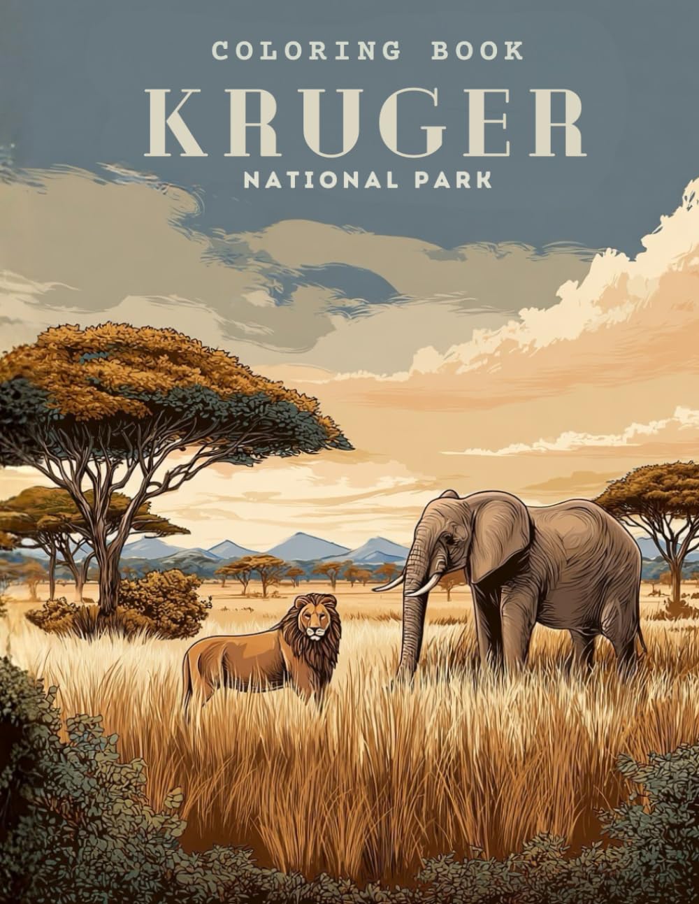 Kruger National Park Coloring Book: Explore Africa’s Wildlife Through Learning, Creativity and Fun (World National Parks Coloring Series)