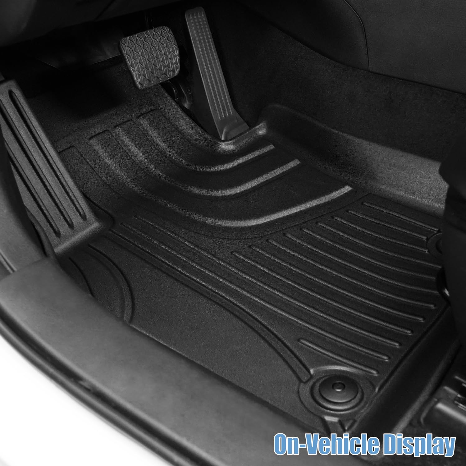 Original Floor Mats for 2019-2025 Mazda 3 All Models - Custom Fit TPE Floor Liners - All Weather — view 3