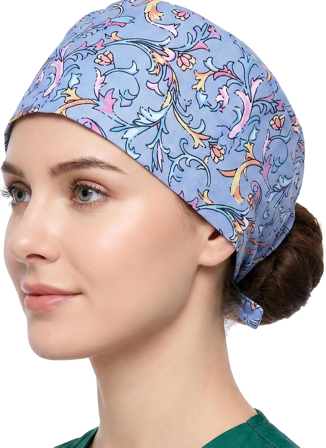 Unisex Scrub Cap Cotton Nurse Hat Women Men