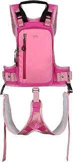 skiguard Ski Harness Trainer for Kids: Teach Your Child The Speed Control of Skiing and Snowboarding - Shock Absorbing Leashes - Mini Backpack - Adjustable Seat Harness - Perfect for Beginners