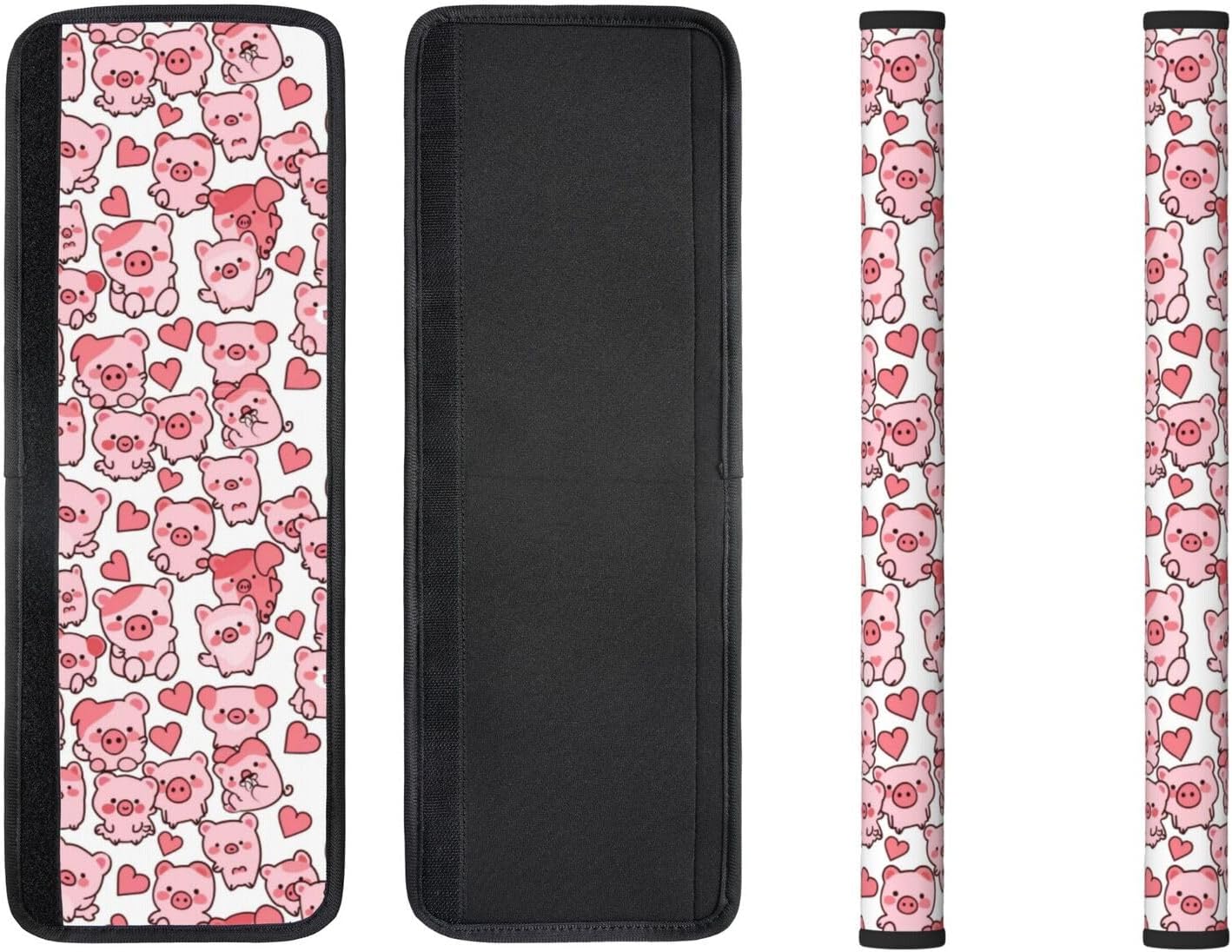 Cute Pink Pig Refrigerator Door Handle Covers Kitchen Appliances Gloves for Microwave Dishwasher Fridge Door Cloth Protector Covers