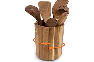 360° Rotating Utensil Holder: Your Kitchen's Stylish Storage Solution