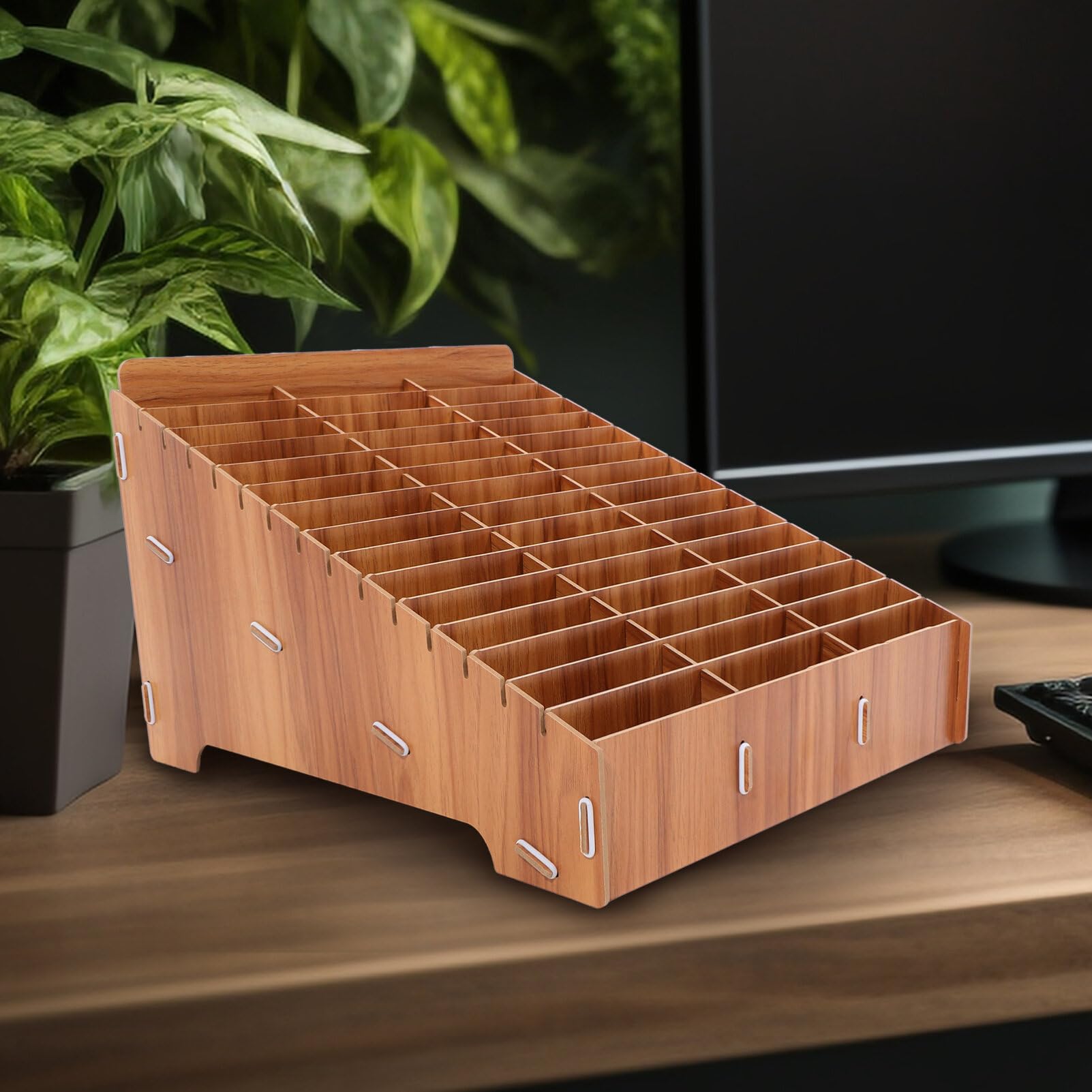 TEHAUX Organizer Per Telefonini Smartphone Multi-scomparti Per Scrivania Per e Scuola Design e