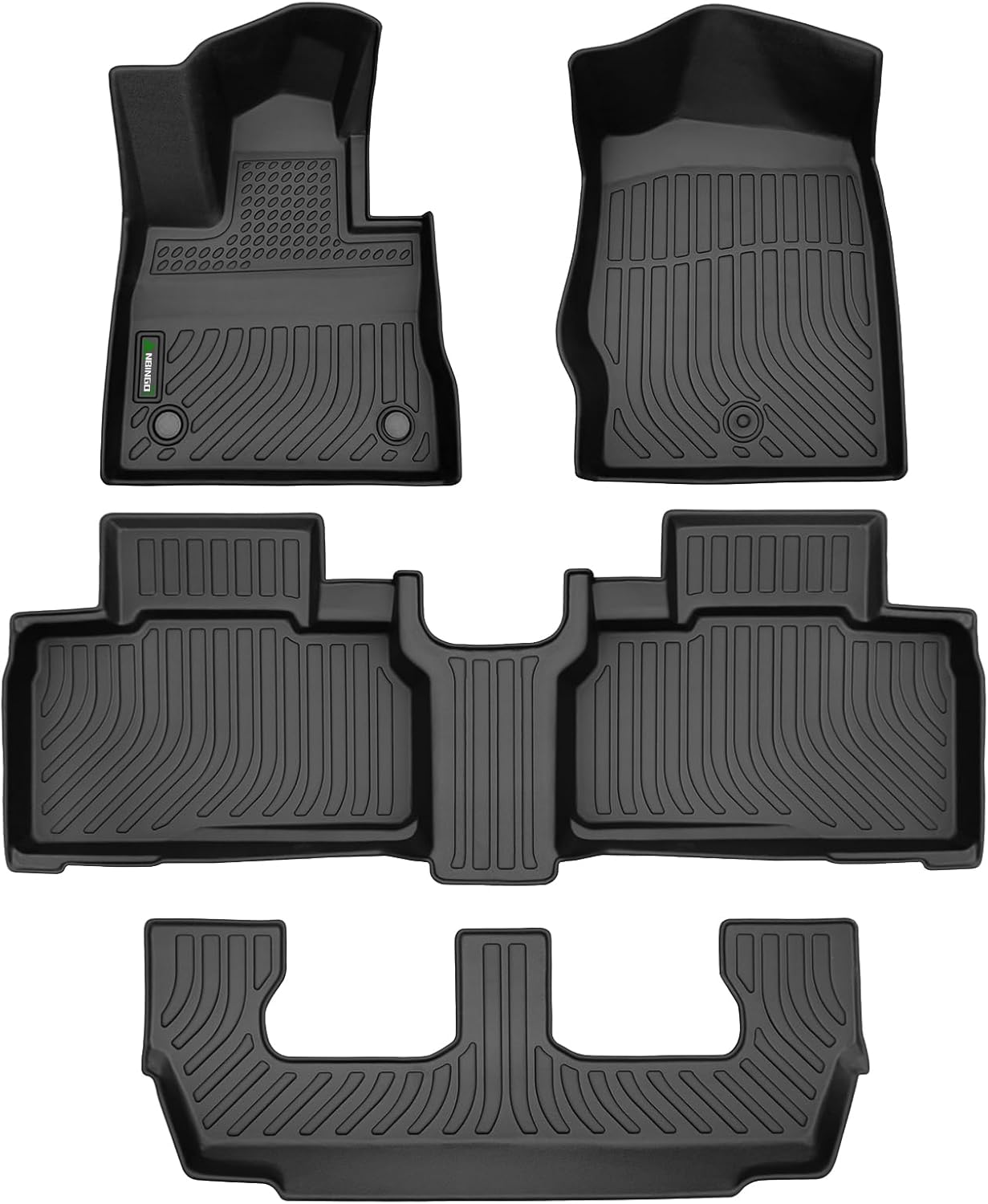 ANBINGO® Floor Mats Fits for Ford Explorer 2020-2024 7 Seat TPE Rubber Liners for 2020-2024 Ford Explorer Accessories All Season Guard Odorless Anti-Slip Floor Mats for 1st & 2nd & 3rd Row…