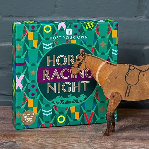 Miniatura 3 de Talking Tables Juego de mesa de carreras de caballos para la noche de juegos familiares  Jockey de equitación, a partir de 14 años, cumpleaños,