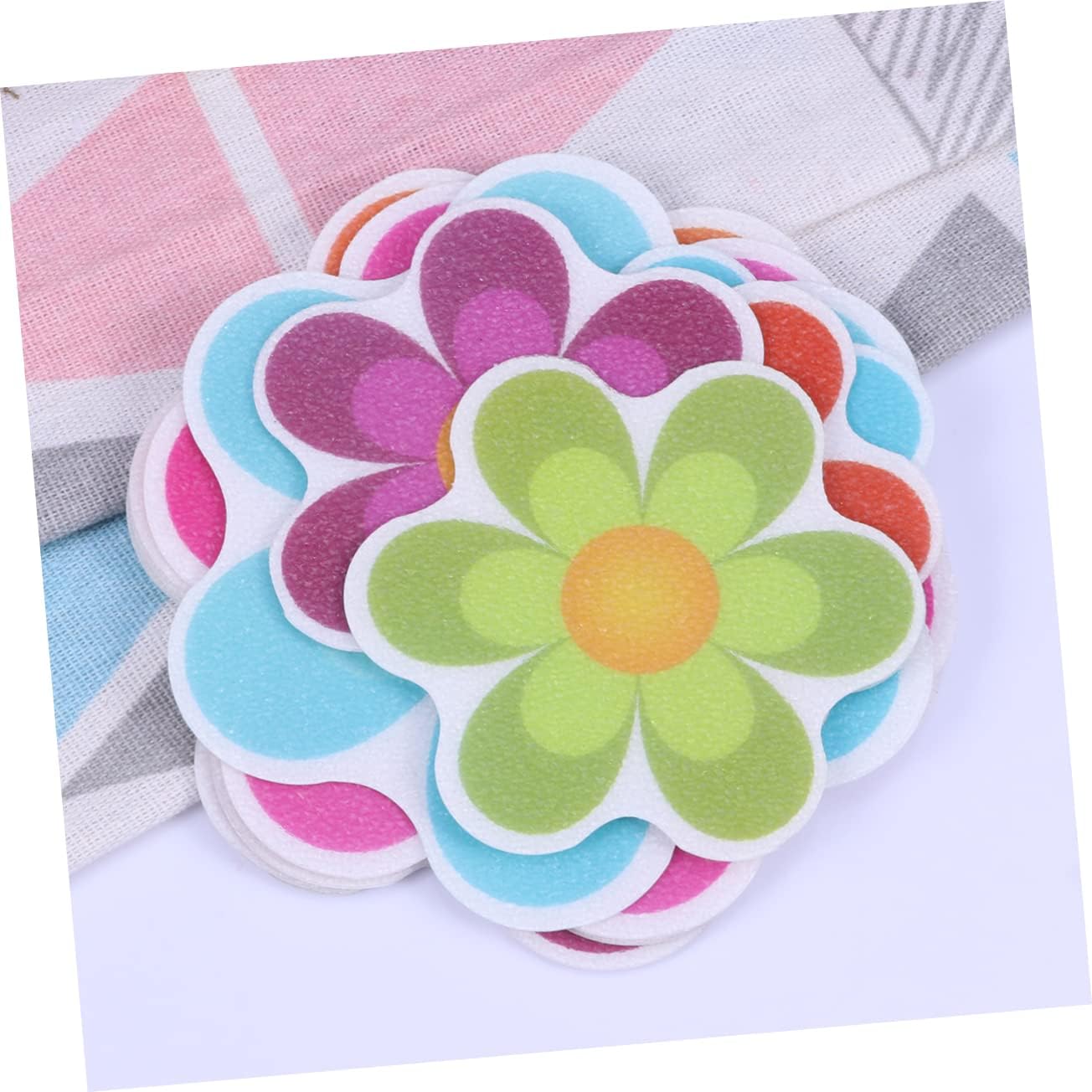 Flower Anti Slip Stickers 10pcs PEVA Bathroom Bathtub Decals