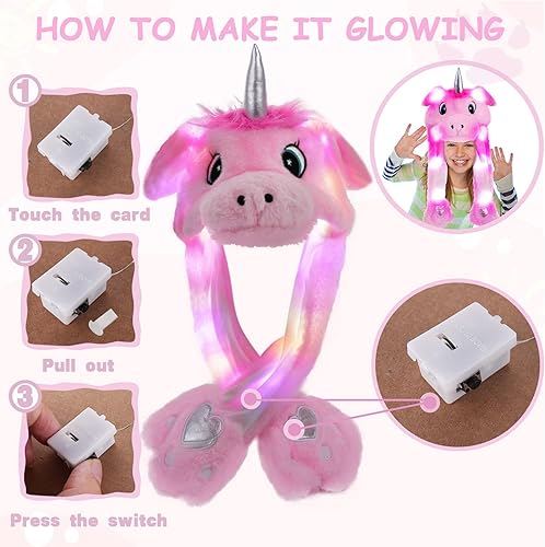 Miniatura 31 de Sombrero de animal para disfrazarse, fiesta de cosplay, Navidad, vacaciones, lindo gorro con solapa para niños y adultos