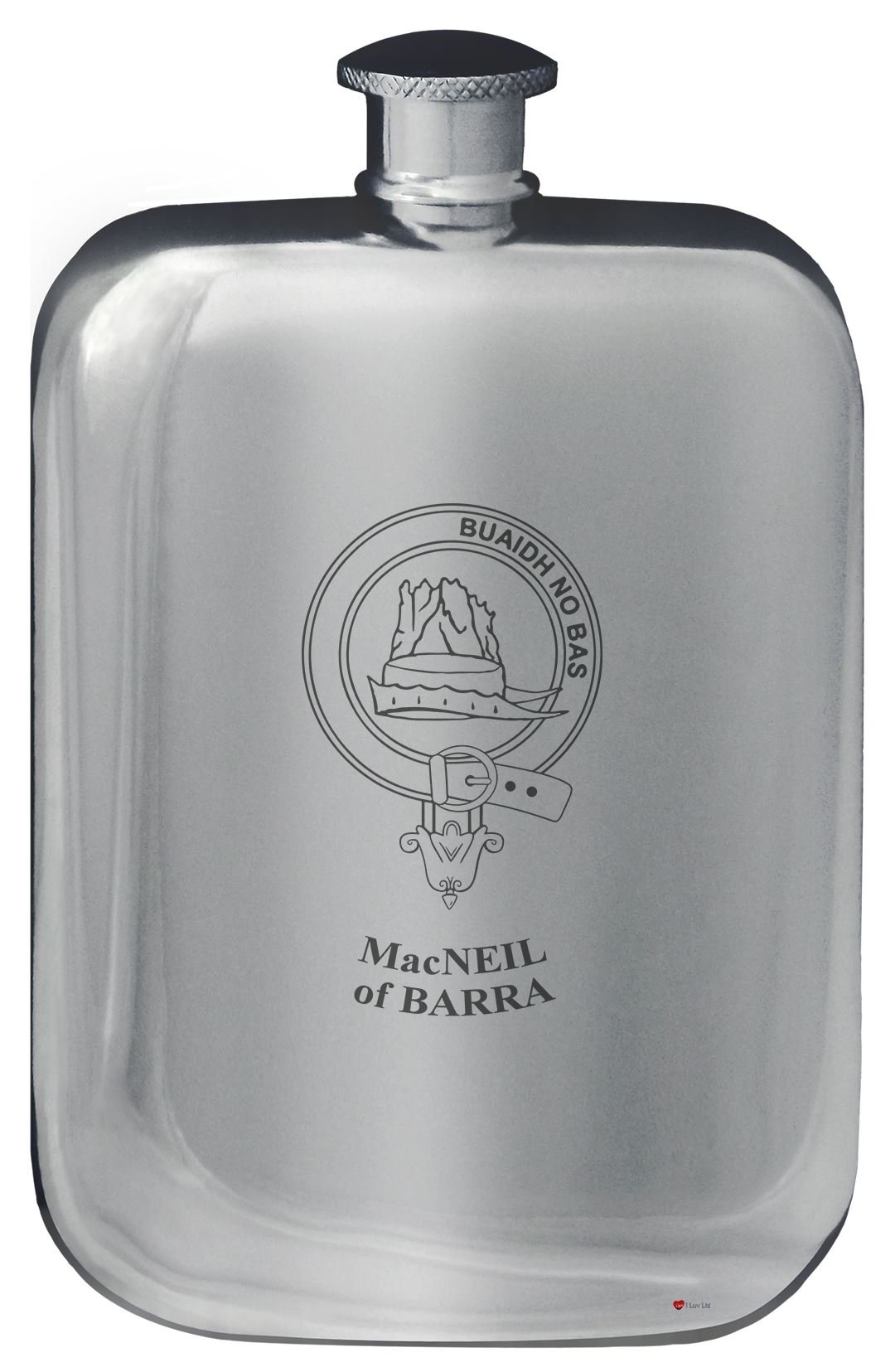 Flacon de Poche MacNeil of Barra Hip Flask 6oz Cadeau Familial