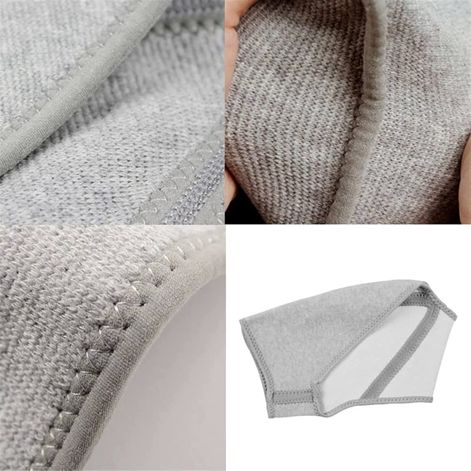 AADECOR Doppelte Schulterstütze Kompressions-Schultergurt für Luxation Arthritis Schmerzen Schulterwickelschutz Schulterpflege, Hellgrau,S