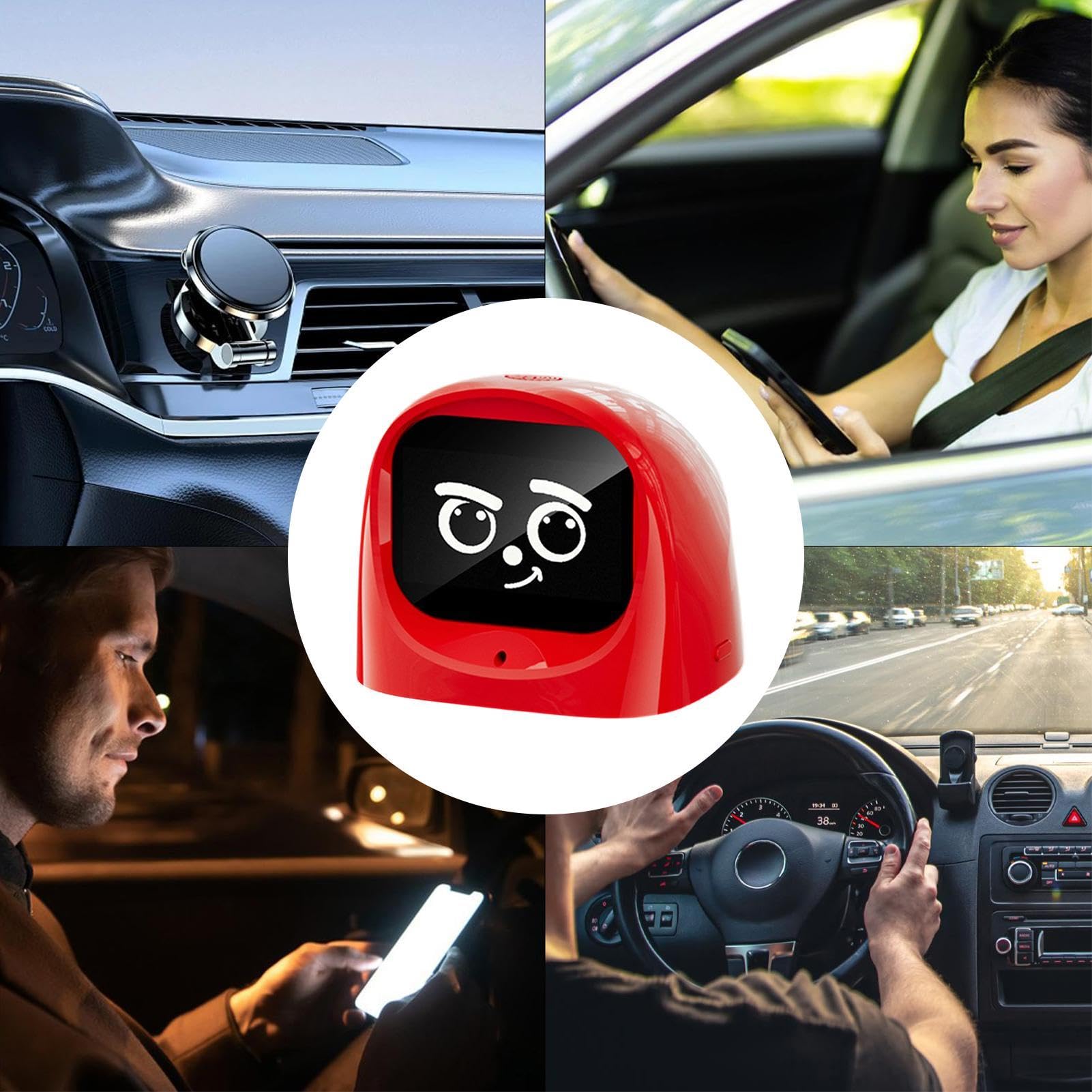 Auto AI Robot – Rilevamento dello stato automobilistico – Smart AI Robot Car Dashboard, per conducenti, amanti della tecnologia, viaggiatori, camion, camper, SUV, berline, viaggi su strada, tragitti