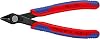 KNIPEX Electronic Super Cutters, electronic cross cutters for soft wires and fiber optic cables, polished against rust, 125 mm 78 61 125