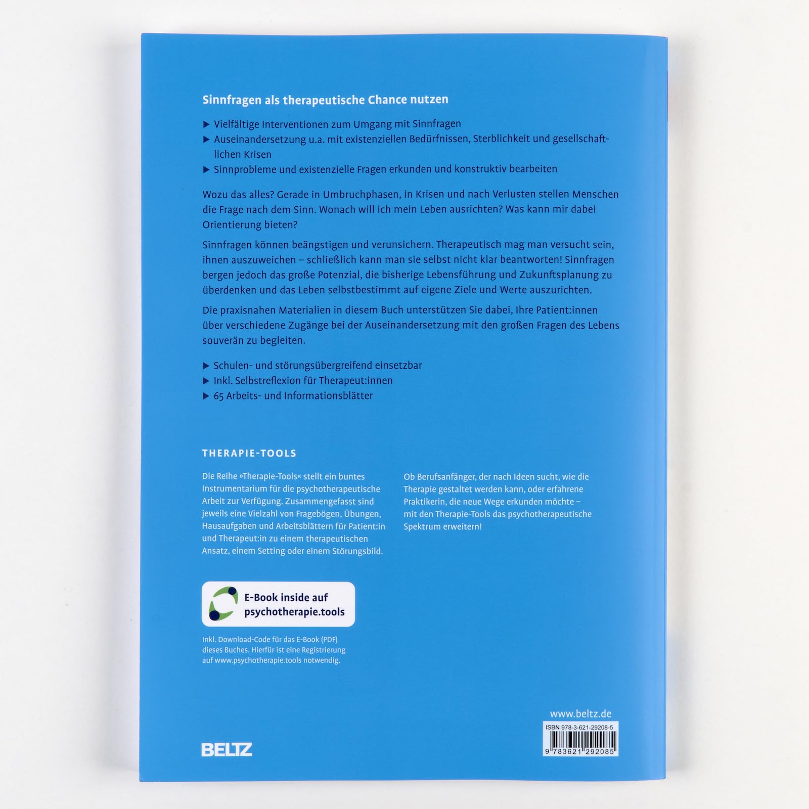 Therapie-Tools Lebenssinn und existenzielle Fragen: Mit E-Book inside und Arbeitsmaterial (Beltz Therapie-Tools)