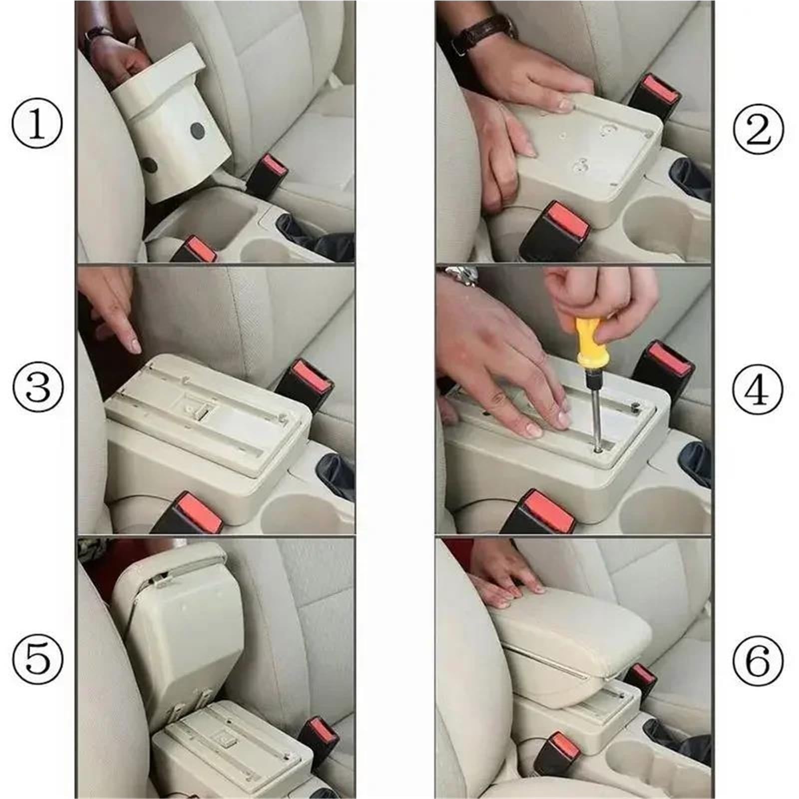 Per Nissan Per March Per Micra K13 MK4 IV 2010-2023 Bracciolo In Pelle Per Auto, Accessori Per La Consolle Centrale(E2 Black Line)