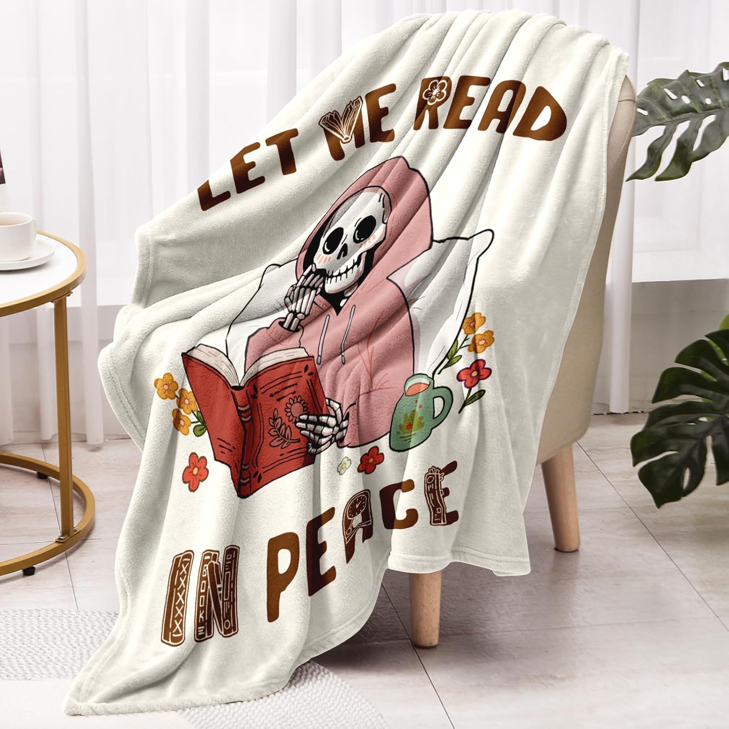 Gifts for Book Lovers Blanket, Books Lover Gifts for Women, Gift for Reader, Christmas Birthday Gift for Books Lover, Librarian/Book Nerd/Bookworm, Librarian Teacher, 60"x50" - Image 5