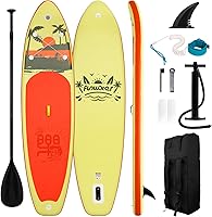 Vista 8 de FunWater Inflatable Stand Up Paddle Board with Premium SUP Paddleboard Accessories, Anti-Slip EVA Deck, 11'6''/11'/10'6'' Paddle Boards for Adults &