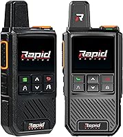 Rapid Radios Nationwide LTE Walkie Talkie Set - Unlimited Range Two-Way Radios with AES Encryption & 5-Day Battery