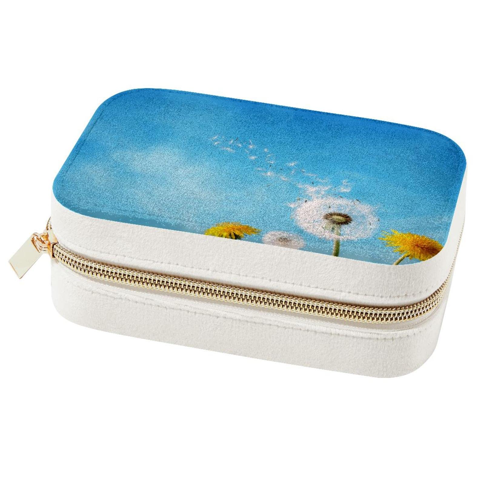 Boîte à bijoux de voyage pour femmes mini coffret double couche fille