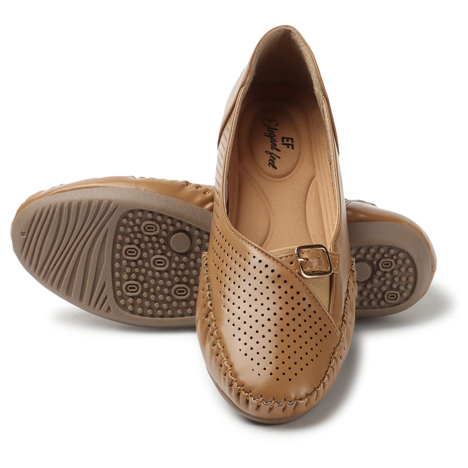 Elegant feet Fashionable, Soft & Comfortable Daily Use Casual Beige Flat Bellies (544) (B0C6KPCSCW) Amazon Price History, Amazon Price Tracker