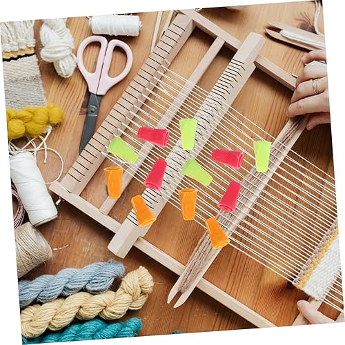 Miniatura 7 de VICASKY 30 piezas de agujas de tejer de punto coloridas, protectores de puntos, accesorios de punto para tejer, manualidades, manualidades,