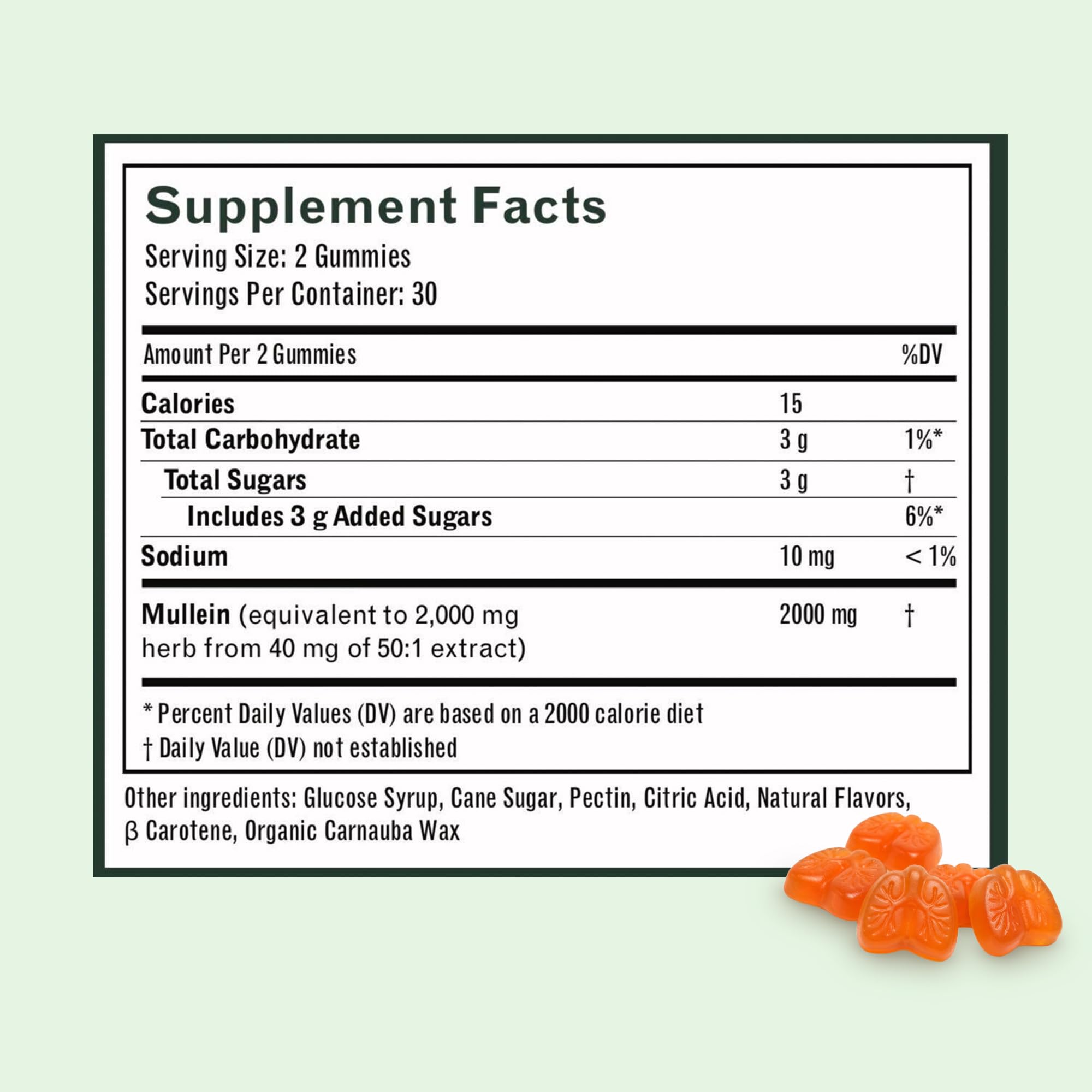 Betterbrand Respiratory Support Mullein Gummies, 2000mg, Pear Flavor — Amazon image 9