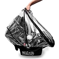 Vista 3 de Car Seat Rain Cover,Food Grade EVA,Universal Car Seat Rain,Waterproof, Windproof Protection,Protect from Dust Snow,Rain Cover Features Quick-Access