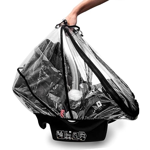 Miniatura 3 de Cubierta de lluvia para asiento de coche, EVA de grado alimenticio, universal para asiento de coche, impermeable, protección contra el viento,