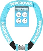 Vista 7 de Candado de Cadena para Bicicleta de 3.2 Pies de Largo, Alta Seguridad, Resistente, Antirrobo, Cerradura de Bicicleta con Combinación de 5 Dígitos