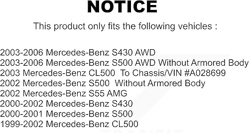 Miniatura 2 de CMX Par de rotores de freno de disco trasero para Mercedes-Benz S430 S500 CL500 S55 AMG K8-100765