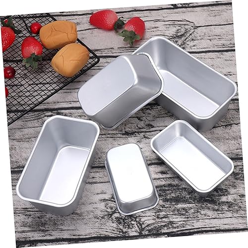 Miniatura 6 de MAGICLULU Caja de tostadas de 6 piezas, moldes de postre, velas de postre, pan, horno, plato, tostada, molde con tapa, molde para dona, bandeja de