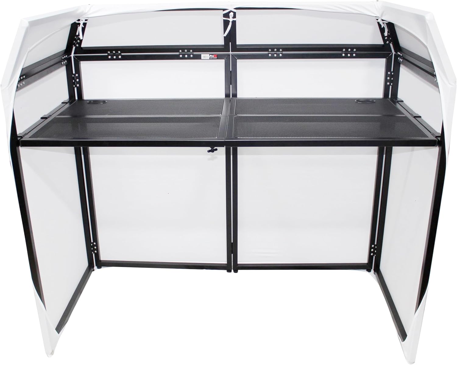 ProX XF-MESA-MK2 Mesa MK2 DJ Facade Table Station Includes White & Black Scrims and Padded Carry Bag