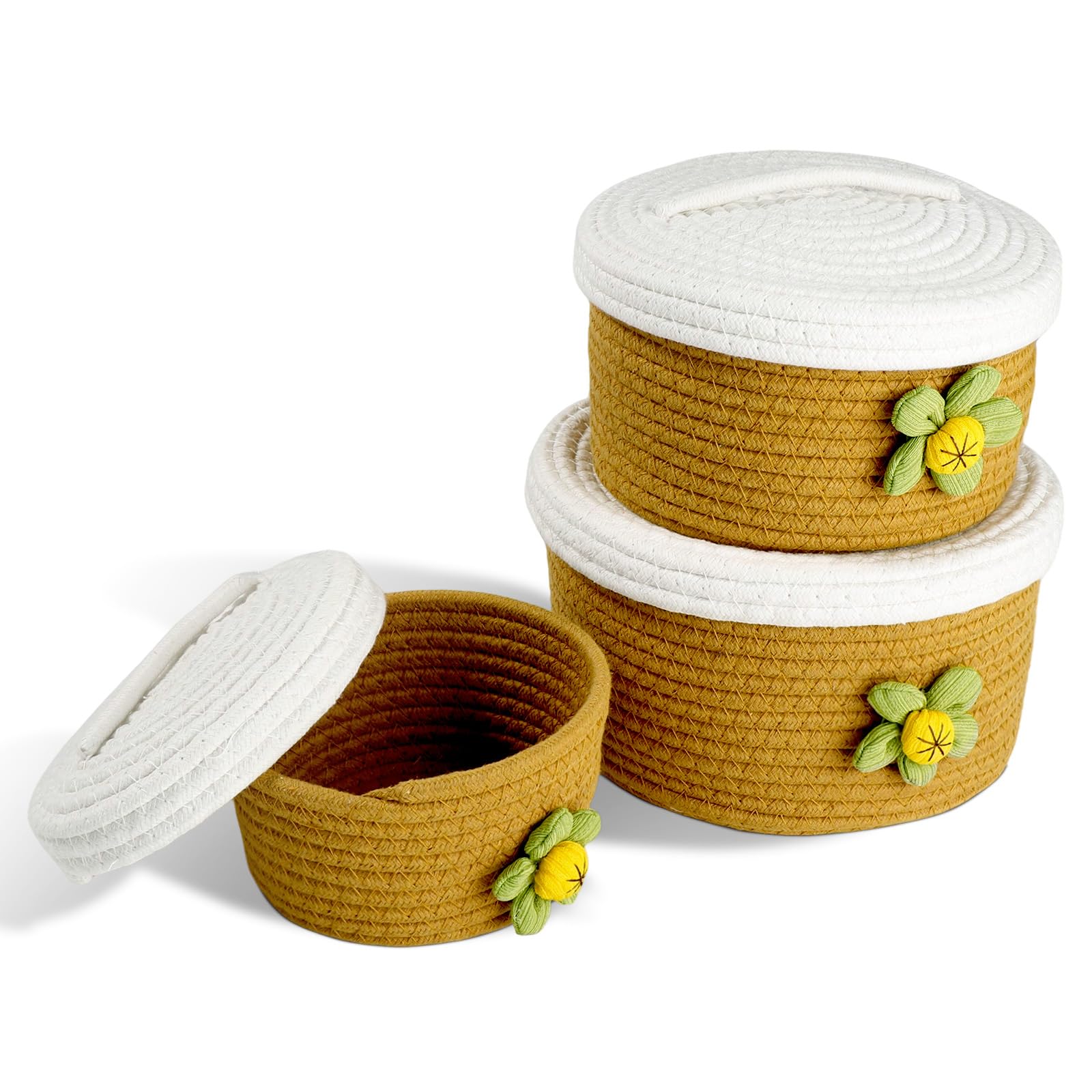 Panier de rangement pour chambre de bébé boîte coton avec couvercle