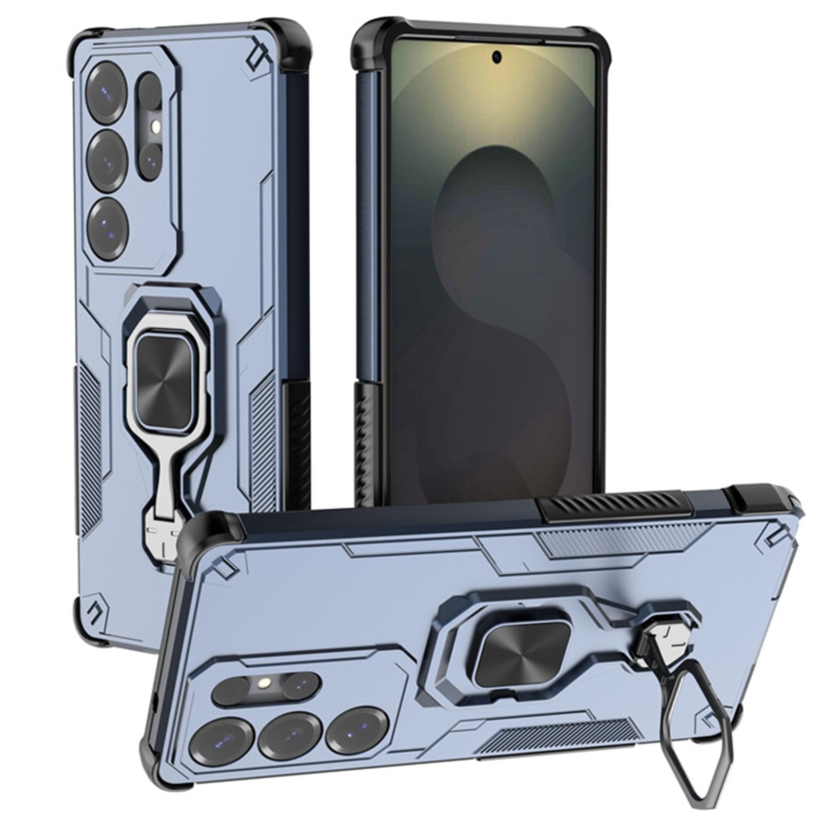 Coque de protection militaire Samsung S26 Plus fine et rotative