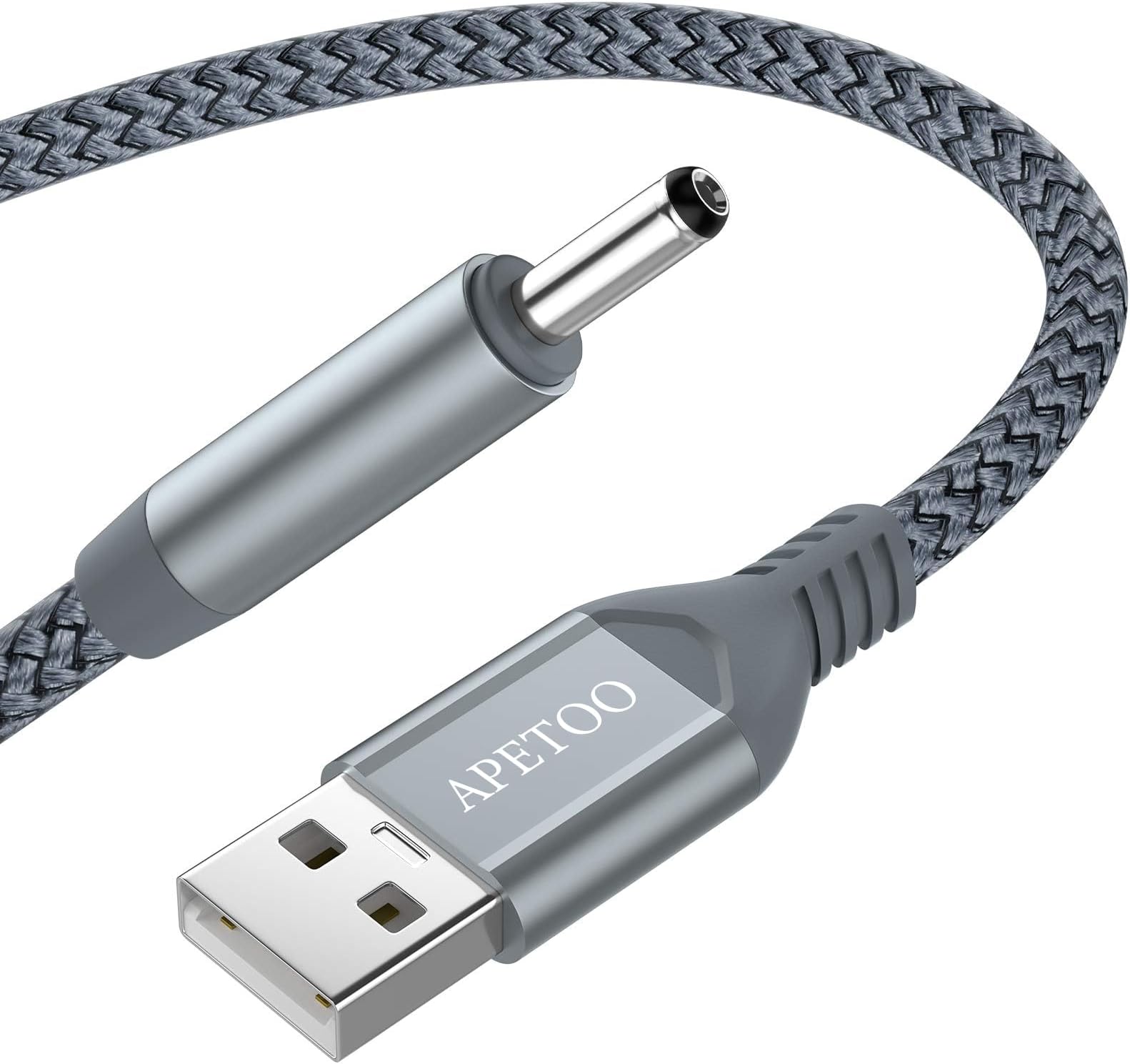 6.6FT 5V USB to DC 3.5mm x 1.35mm Plug Charging Cable Replacement Charger Cord for Foreo Luna/Luna2/Luna3/Luna Mini & Mini2/FOREO ISSA Series E-Toothbrush, Hub, Mini Speaker/Fan, Table Lamp