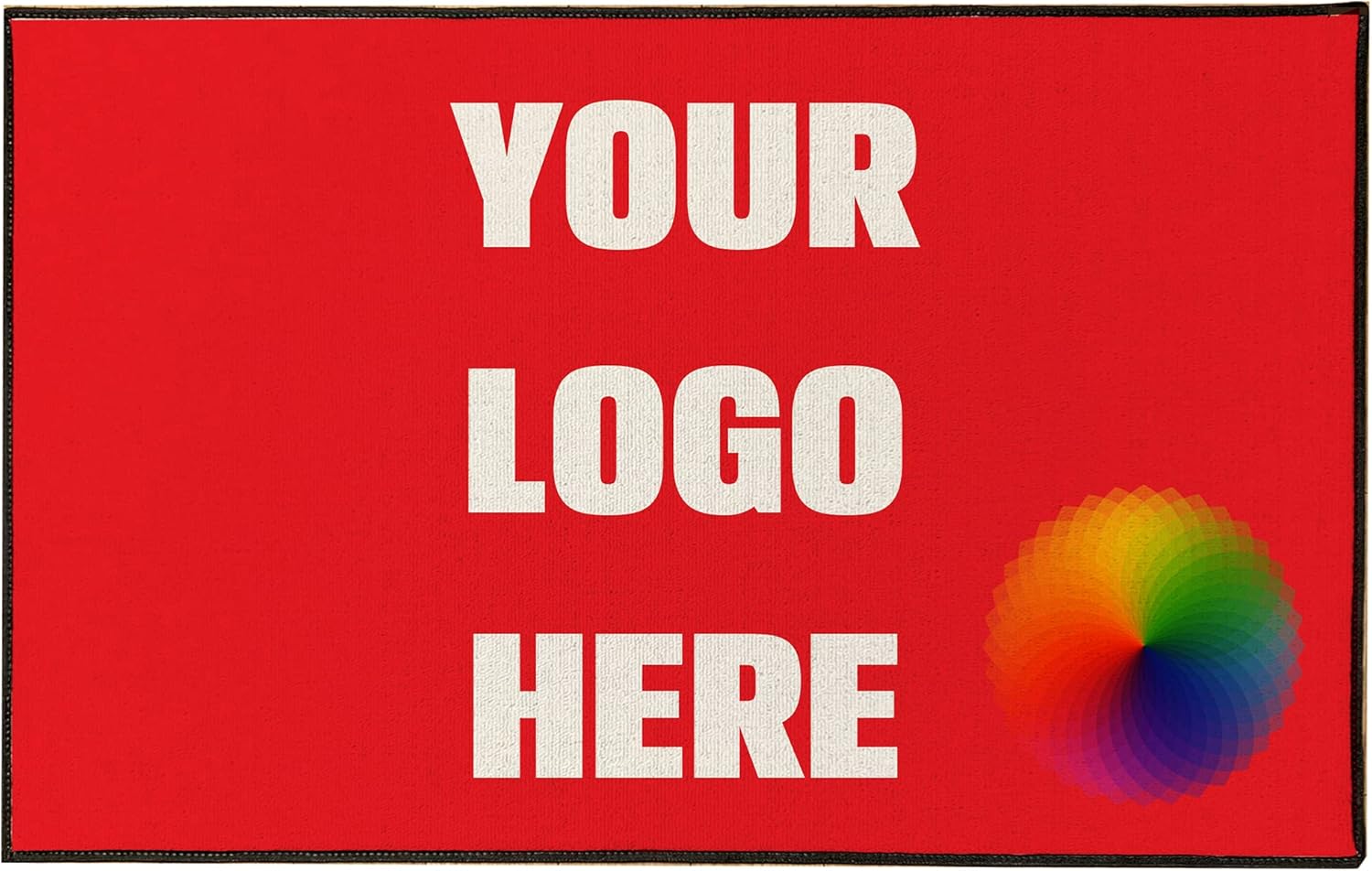 VictoryStore Custom Doormat 35x60 Inches, Set of 2, Any Color, Logo Full Color Print, Large Commercial, Set of 2