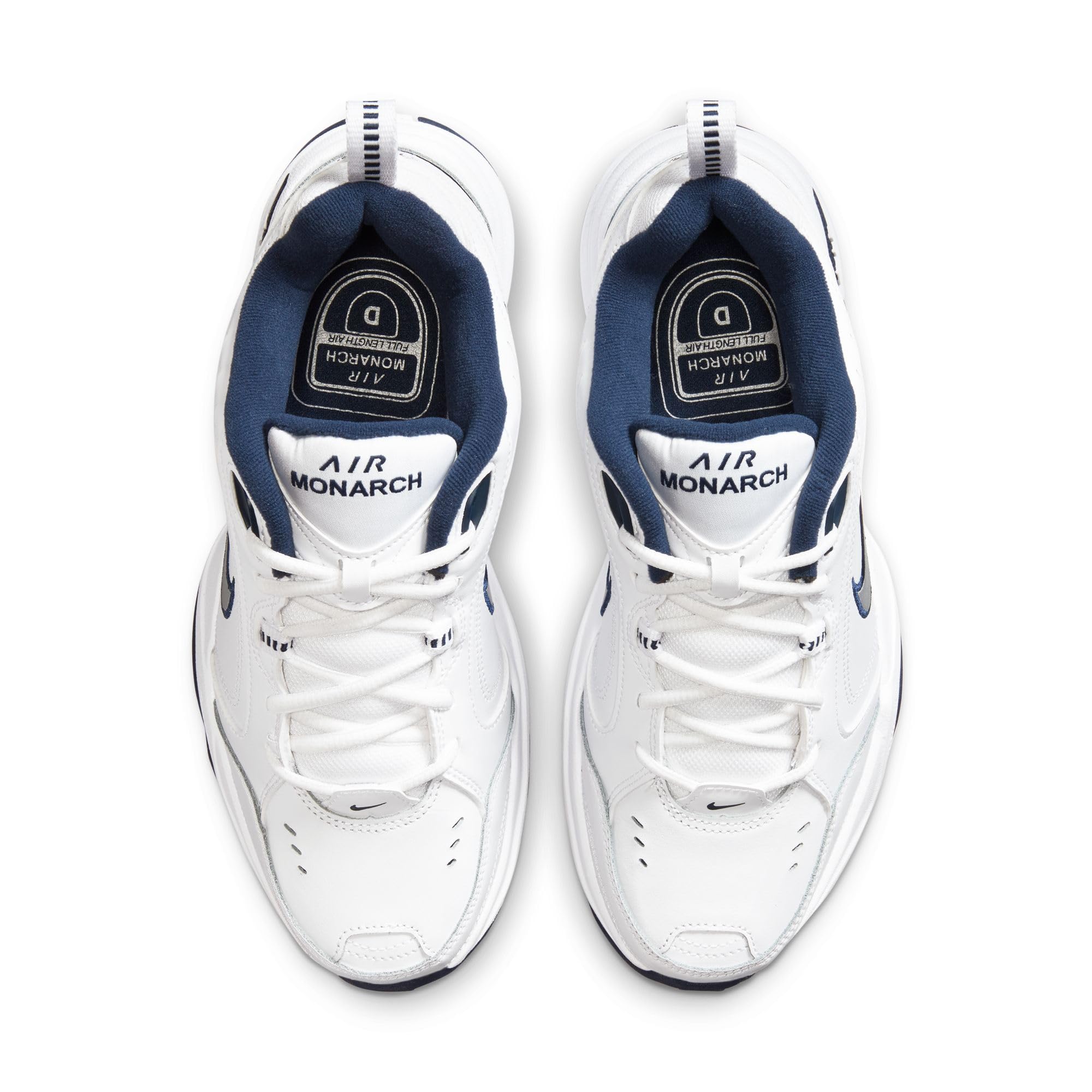 Nike Air Monarch Iv, Herren Fitnessschuhe, Weiß (White/Metallic Silver 102), 47 EU