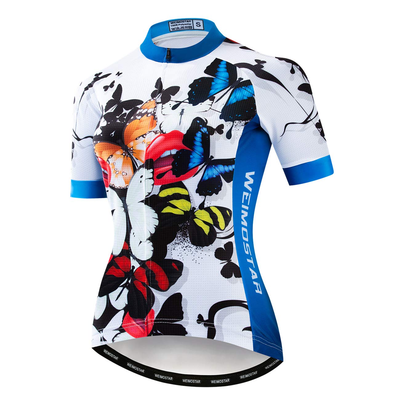 weimostar Fahrrad-Trikot für Damen, Mountainbike-Kleidung, Sommer-Rad-Top, kurzärmlig, MTB-Jersey, schnelltrocknend