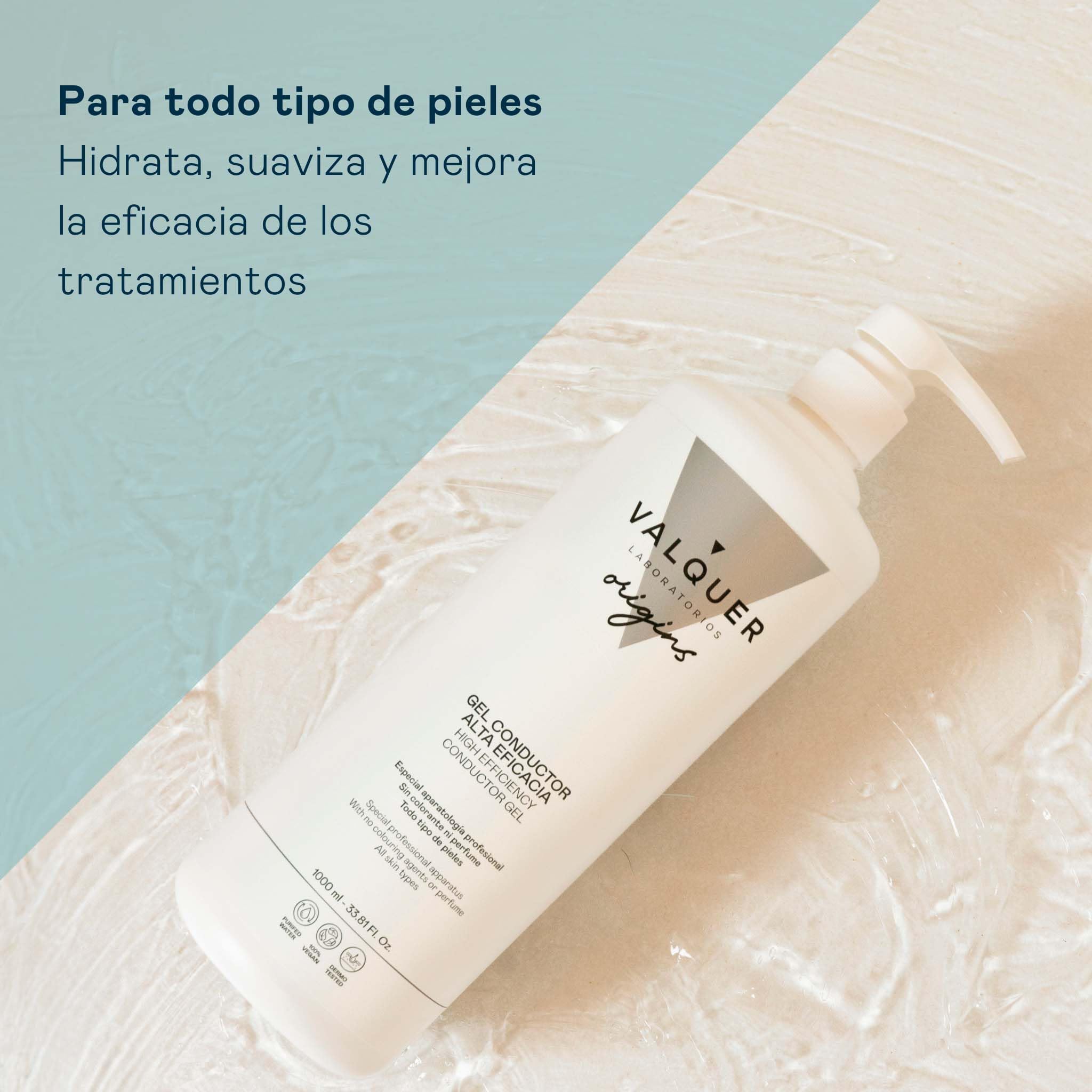 VALQUER Gel Conductor de Ultrasonidos Facial y Corporal 2L Profesional Radiofrecuencia Depilación Láser IPL