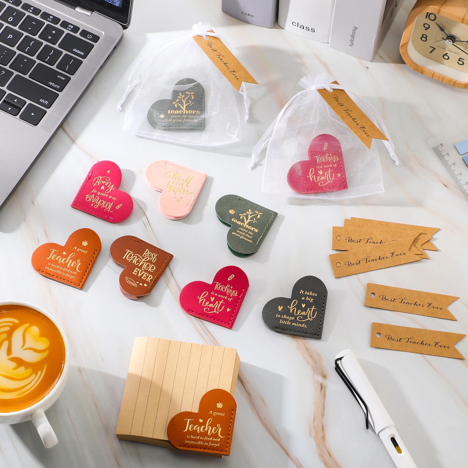 Snapklik.com : Sinload 12 Sets Thank You Teacher Gifts Bulk Leather ...