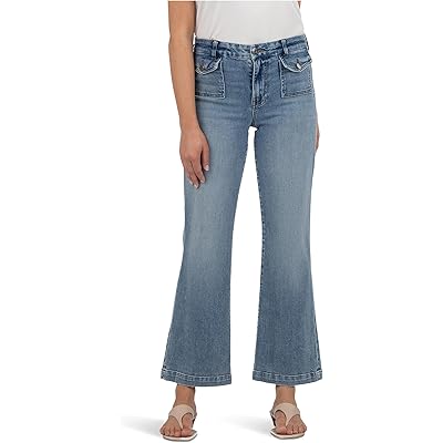 Джинсы KUT from the Kloth Kelsey High Rise Ankle Flare Clean Hem