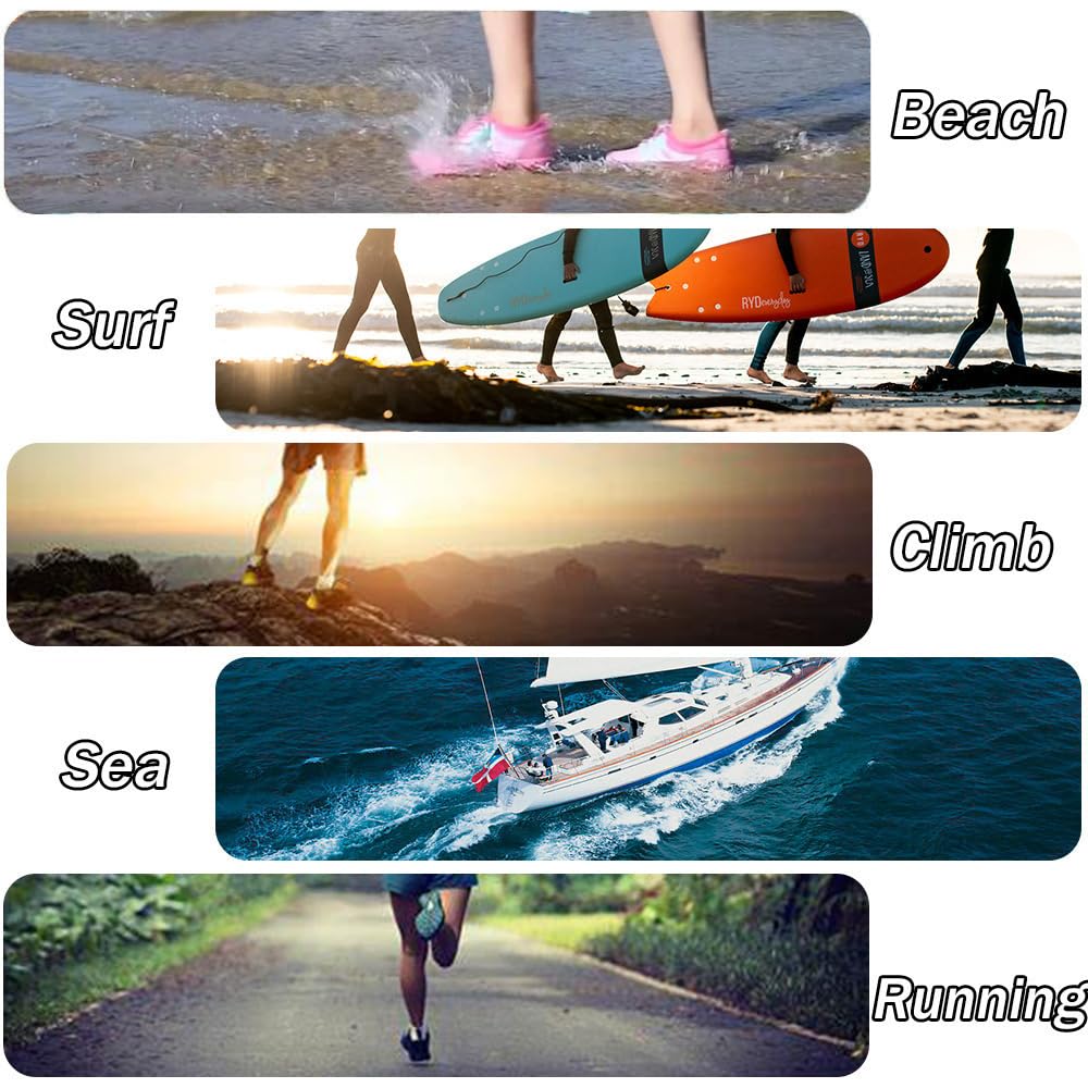 Mateju Zapatos de Agua Niño Niña Moda Escarpines Zapatos de Natación de Verano // Zapatillas de Agua Playa Antideslizantes Secado Rápido Surf Deportes Acuáticos Snorkel