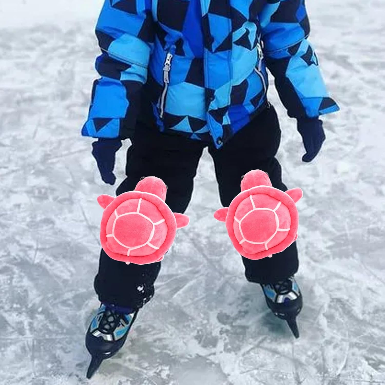 BESPORTBLE 2pairs Comfortable Knee Brace Compression Support Pads for Sports for Skiing Ice Skating and Outdoor Activities Turtle Design for Adults and Boys and Girls