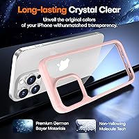 Vista 68 de TAURI Funda magnética 2 en 1 transparente para iPhone 14 Pro, compatible con Magsafe [no amarillenta] con protector de pantalla, protección de grado