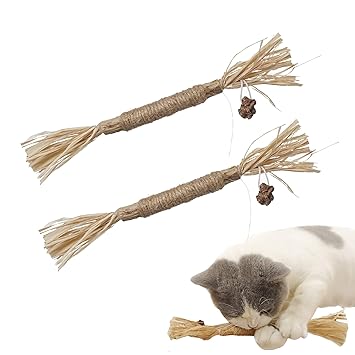 Paz?��s Gift Catnip Toys, Chew Sticks Cat Teeth Cleaning Chew Toy for, silvervine Sticks cat Cleaning Teeth, Make Your cat Feel Calm and Relaxed, cat chew Toy,Suitable for All Cats