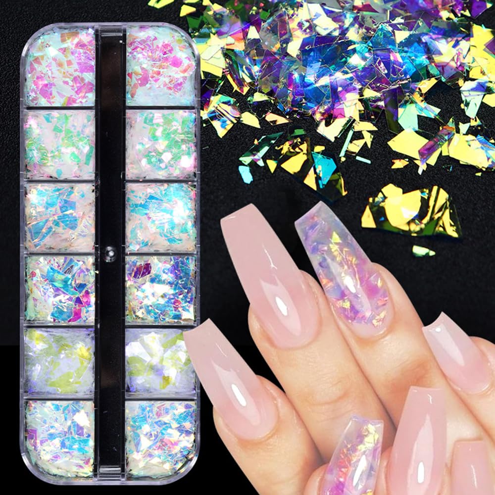 Aurora Nails Broken Glass Paper - DIY Nail Art (1PC)-image-34